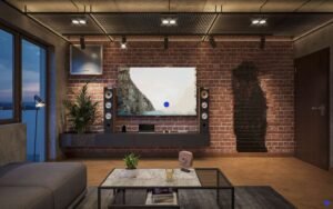 Retro living room decor
