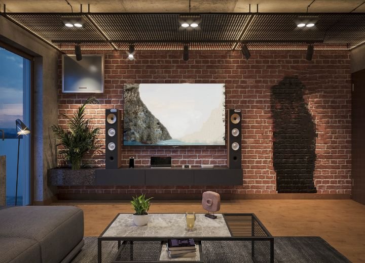 Retro living room design
