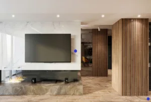 Classic Emerald living room Design