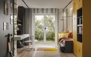 Coastal kids room interior Design