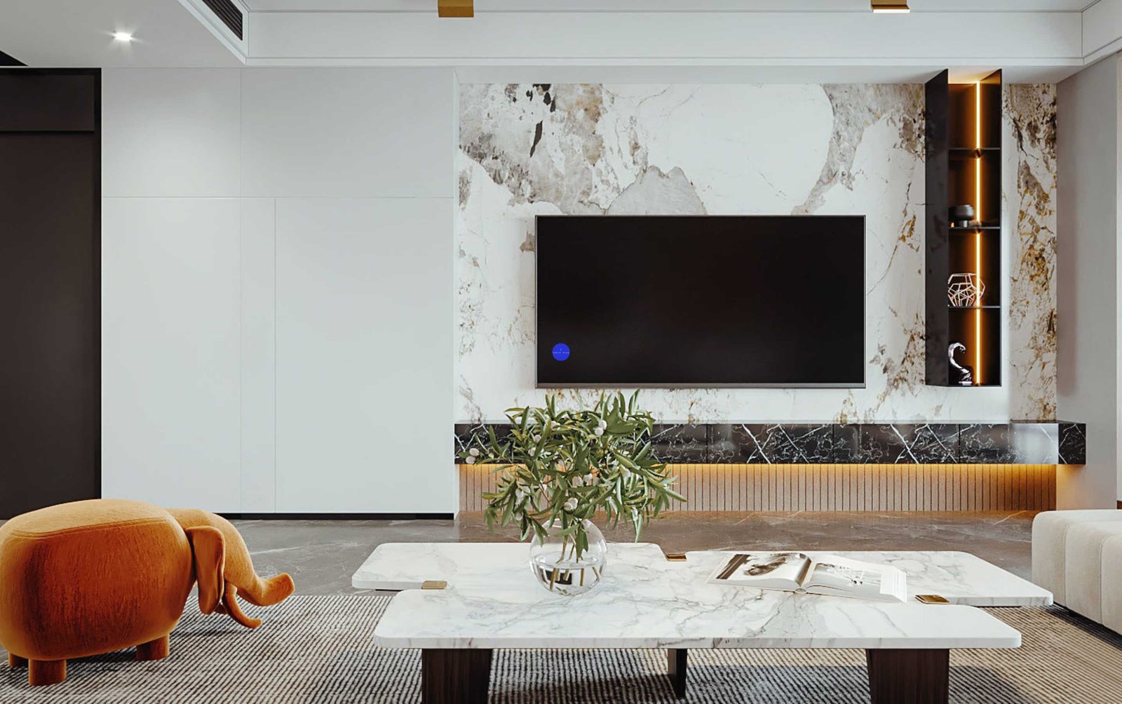 Monochromatic Living decor